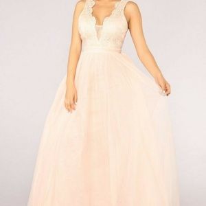 FASHION NOVA Blush bridal or prom dress